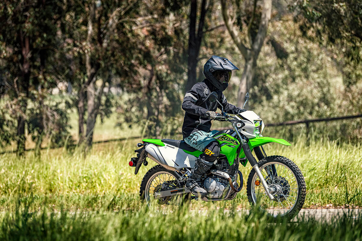 Kawasaki Klx Dual Sport Bike On And Off Road Adventure