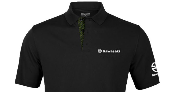 Kawasaki Performance Polo Shirt detail photo 2