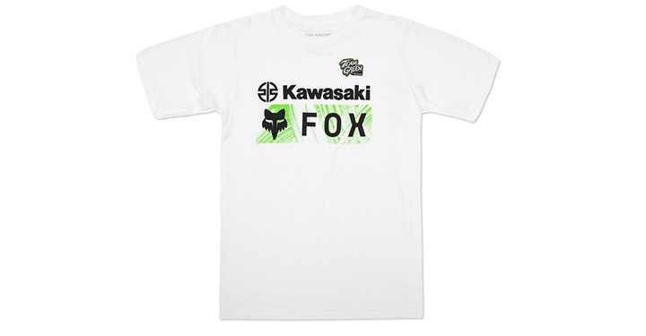 T-Shirt Kawasaki Team Green Fox detail photo 1