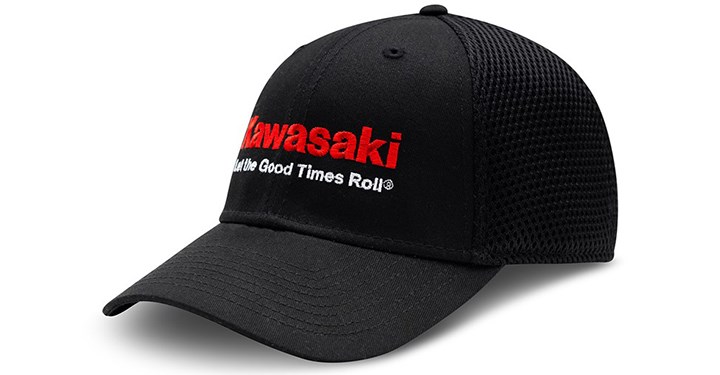 Kawasaki Let The Good Times Roll New Era 9Forty Fit Mesh Curved Cap detail photo 1