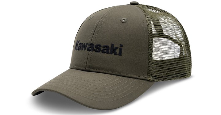 Kawasaki TrueTimber Olive Back Mesh Cap detail photo 1
