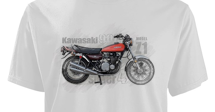 Kawasaki Heritage Z1 T-Shirt detail photo 2