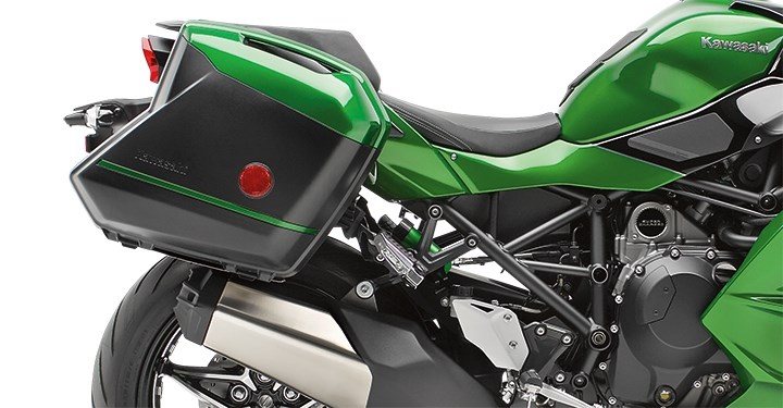 KQR 28 Litre Hard Saddlebag Colour Panel Set, Emerald Blazed Green detail photo 2