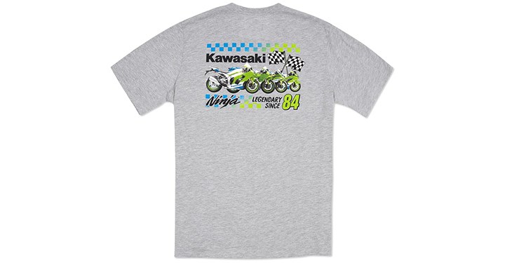 KAWASAKI NINJA LEGENDARY 1984 T-SHIRT detail photo 1