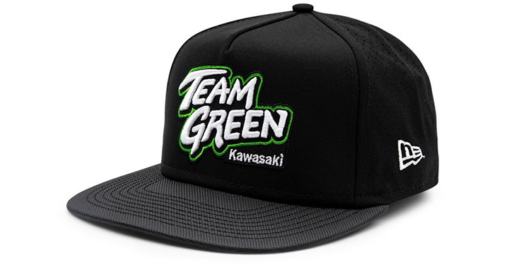 Kawasaki Team Green New Era Flat Bill Cap detail photo 1