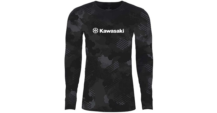 T-Shirt à manches longues Kawasaki Camo detail photo 1