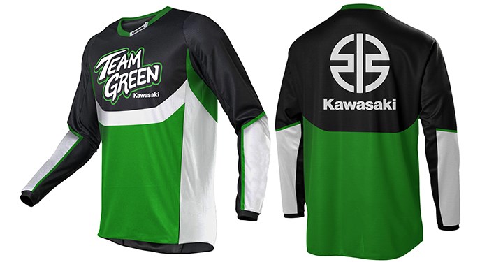 Kawasaki Team Green Jersey detail photo 1