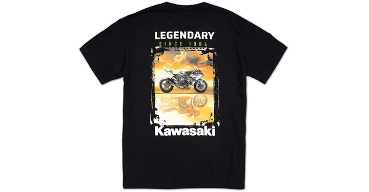 Kawasaki Ninja Mirror T-Shirt detail photo 1