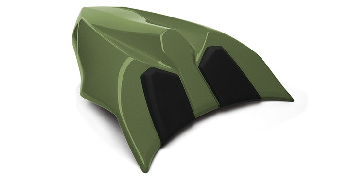 Solo Seat Cowl Assembly, Metallic Matte Covert Green detail photo 1