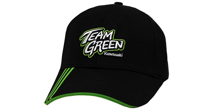 Kawasaki Team Green Snapback Cap detail photo 1