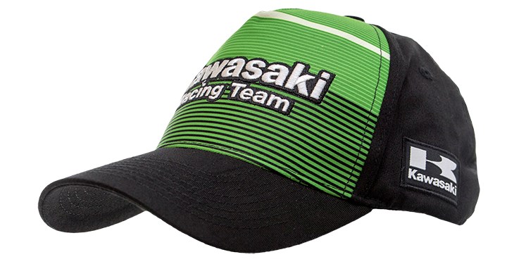 Casquette Rayée Kawasaki Racing Team ajustée detail photo 1