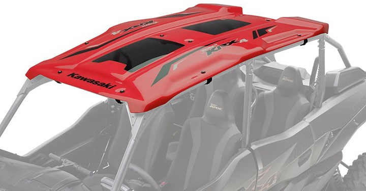 KQR Premium Roof, Polycarbonate, Red detail photo 2