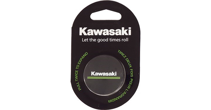Support de téléphone portable Kawasaki à logo 3 lignes verte detail photo 1
