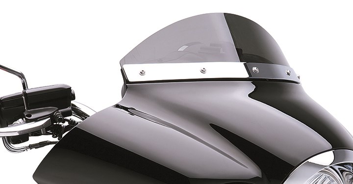 Smoked Windshield Deflector, 6.5 inch detail photo 1