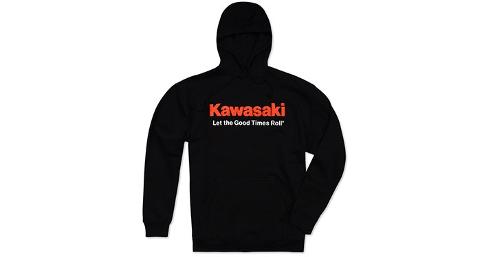 Kawasaki Let The Good Times Roll Pullover Hooded Sweatshirt detail photo 1