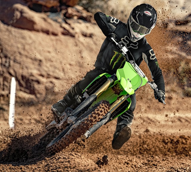 Image of 2021 KX250 in action