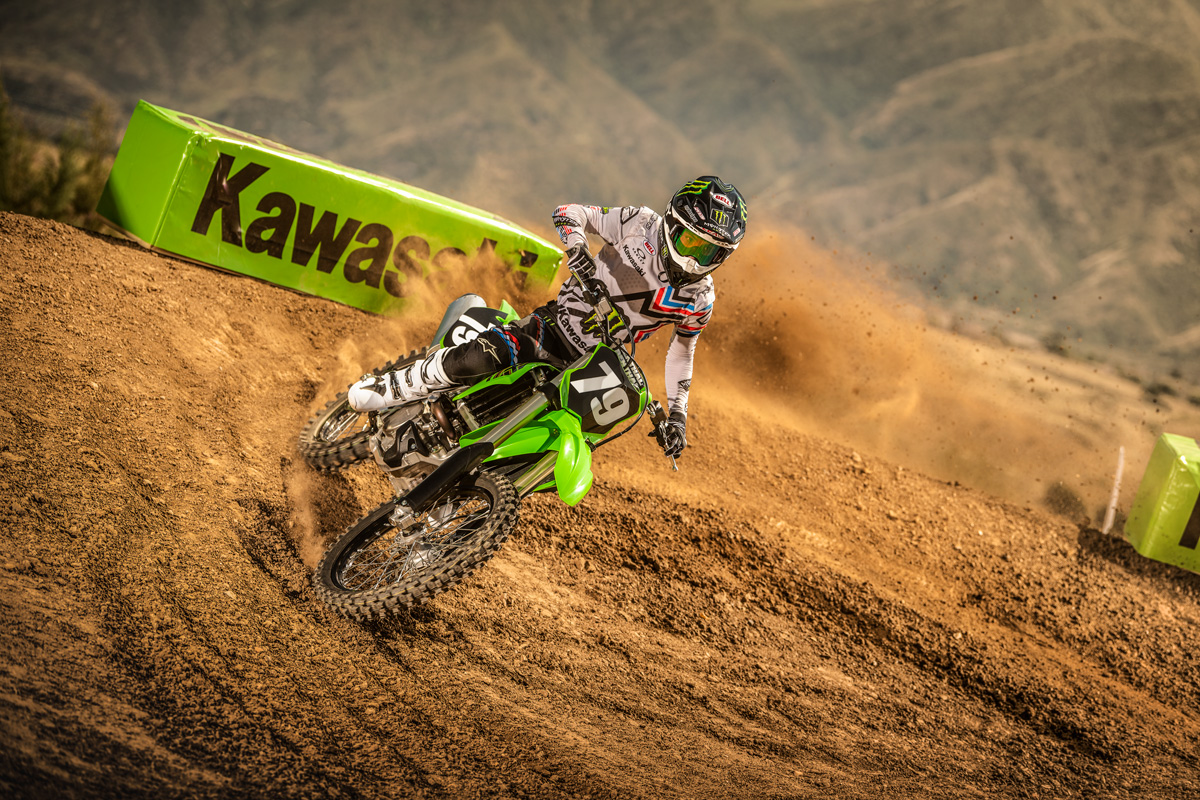 Kawasaki KX 450 по снегу