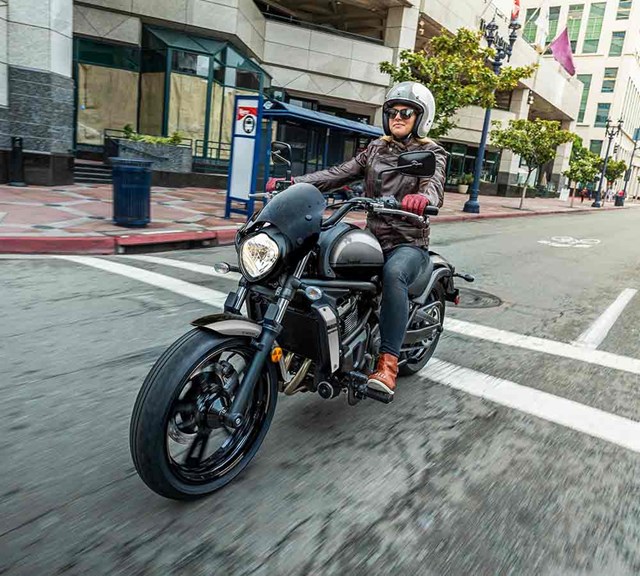 Image of 2021 VULCAN S ABS CAFE in action