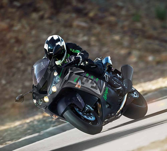 Image of 2021 NINJA ZX-14R ABS in action