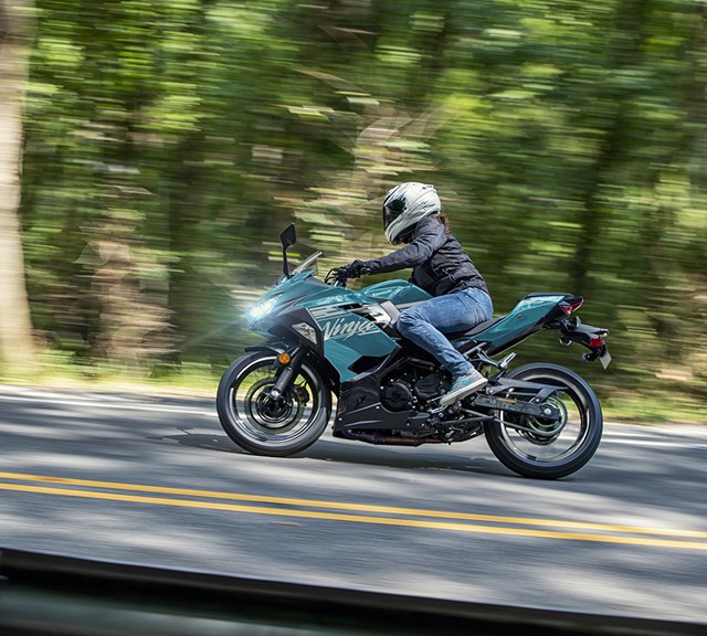 Image of 2021 NINJA 400 ABS in action