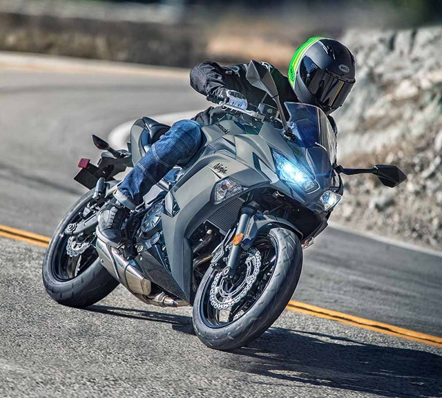 Image of 2021 NINJA 650 ABS in action