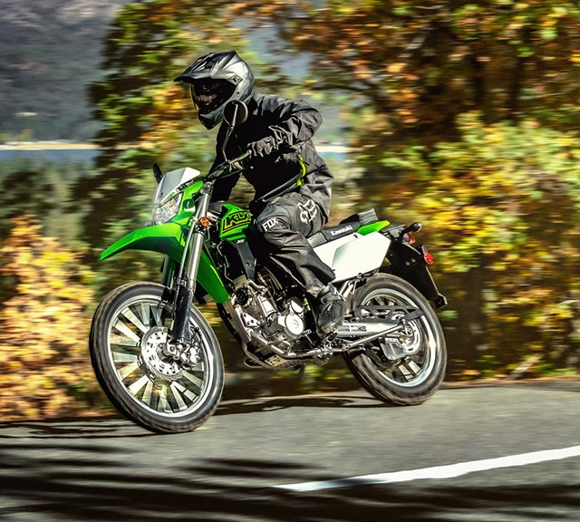 Image of 2021 KLX300 in action