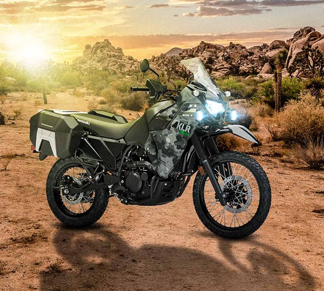 Image of 2022 KLR650 ADVENTURE in action