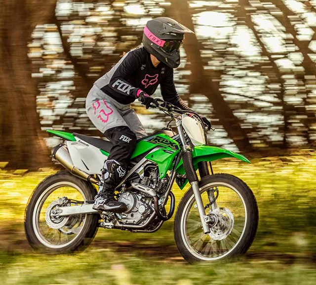 Image of 2021 KLX230R S in action