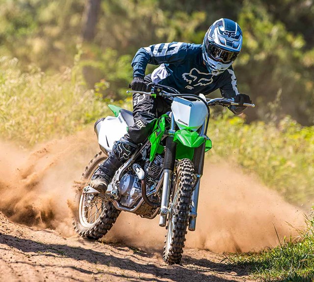 Image of 2022 KLX230R in action