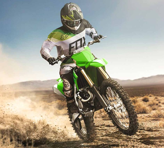 Image of 2022 KX450X in action