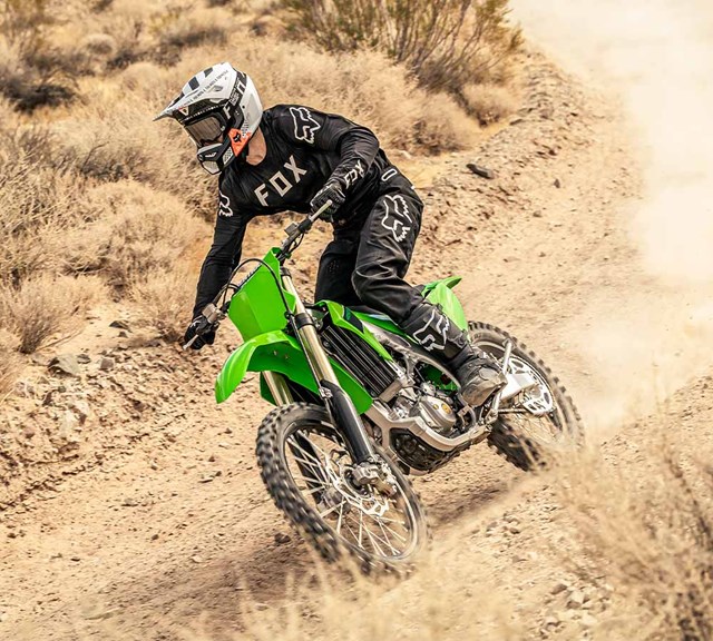 Image of 2023 KX450X in action