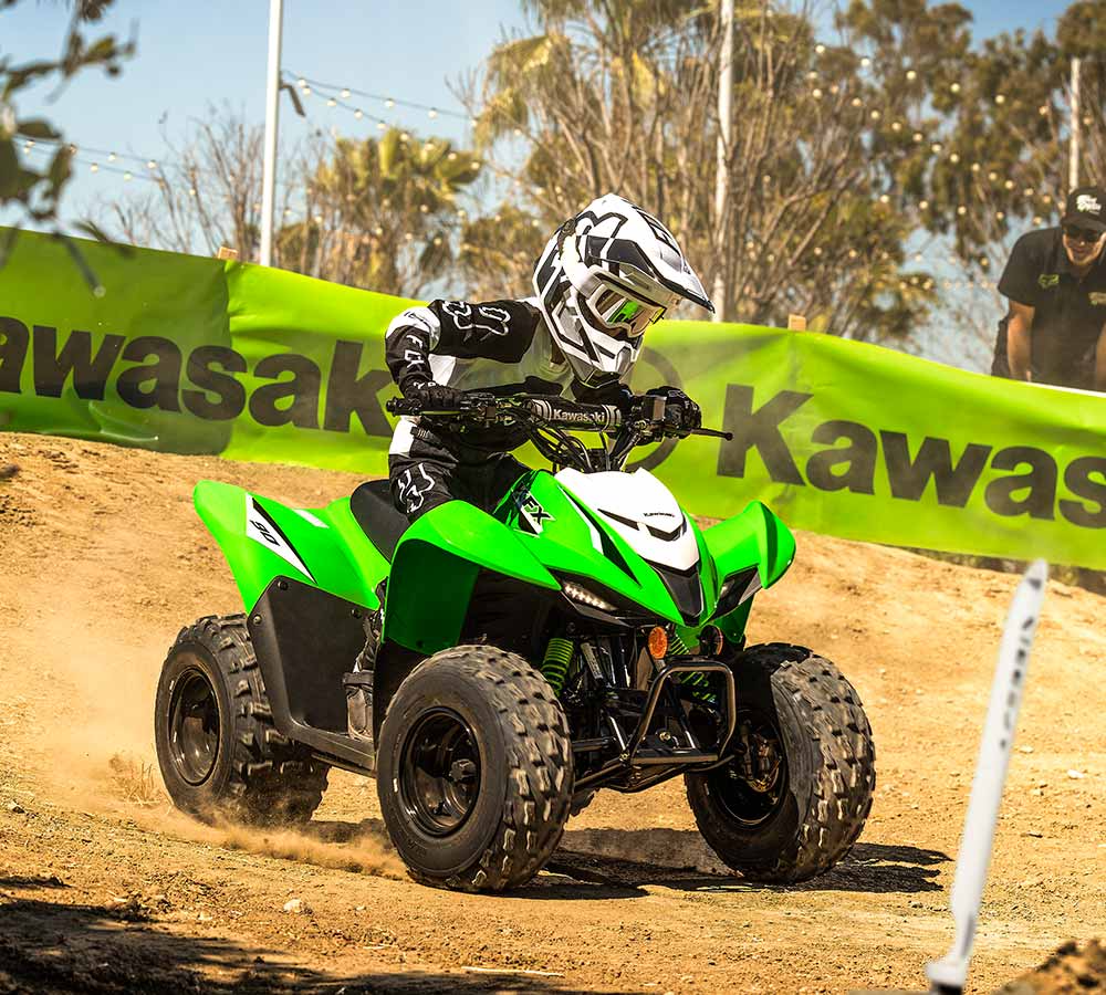 Kawasaki KFX90 Youth ATV Mid Level Four Wheeler