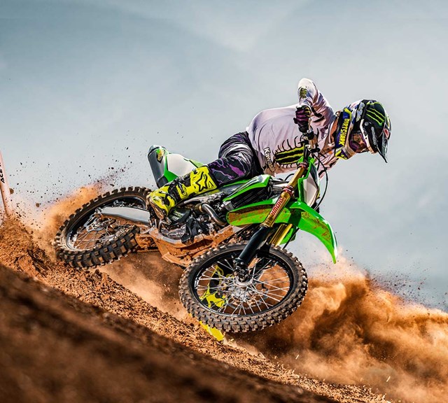 Image of 2023 KX450SR in action