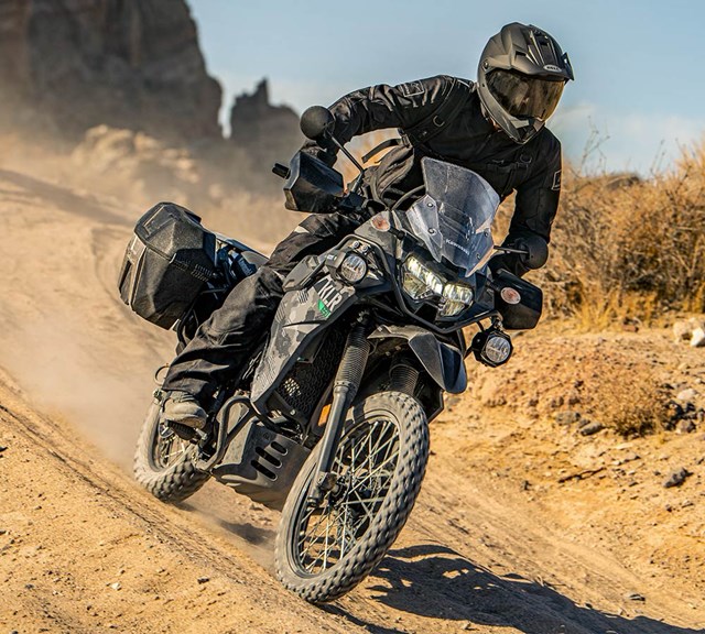 Image of 2023 KLR650 ADVENTURE in action