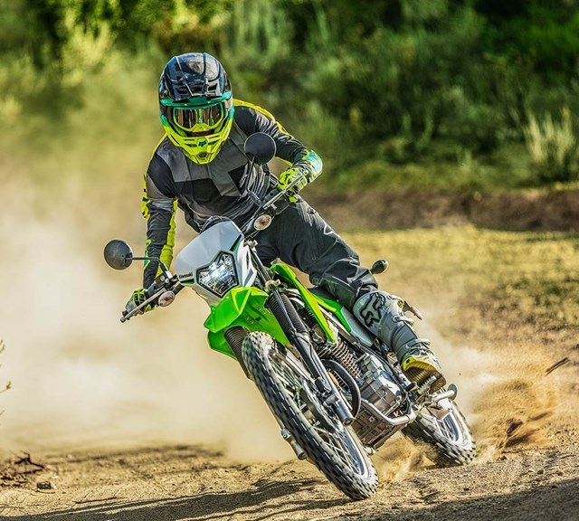 Image of 2023 KLX230 Non-ABS in action