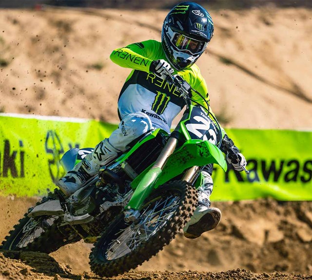 Image of 2024 KX250 in action