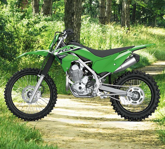 Image of 2024 KLX230R S in action