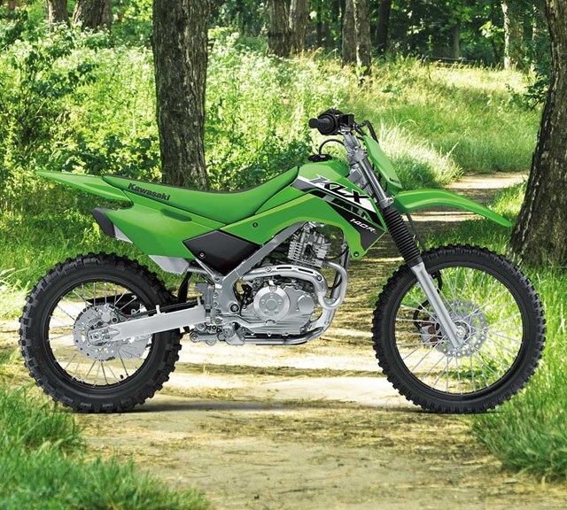 Image of 2024 KLX140R L in action