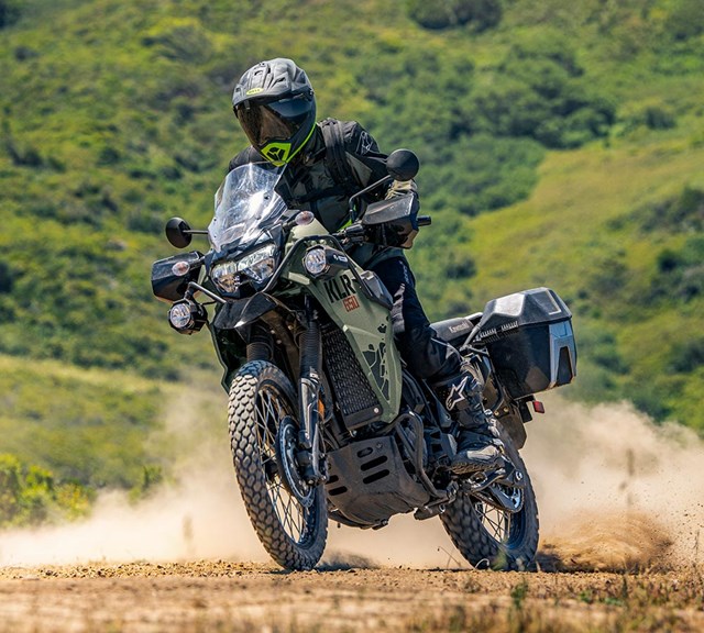 Image of 2024 KLR650 ADVENTURE in action