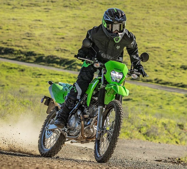 Image of 2024 KLX230 in action