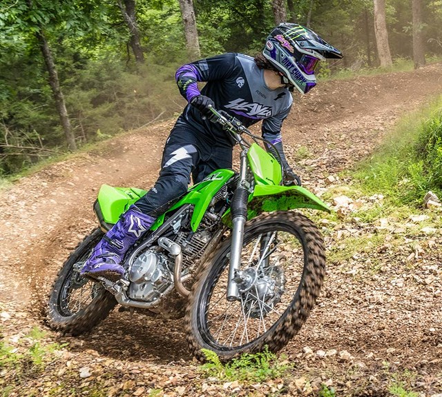 Image of 2025 KLX230R S in action
