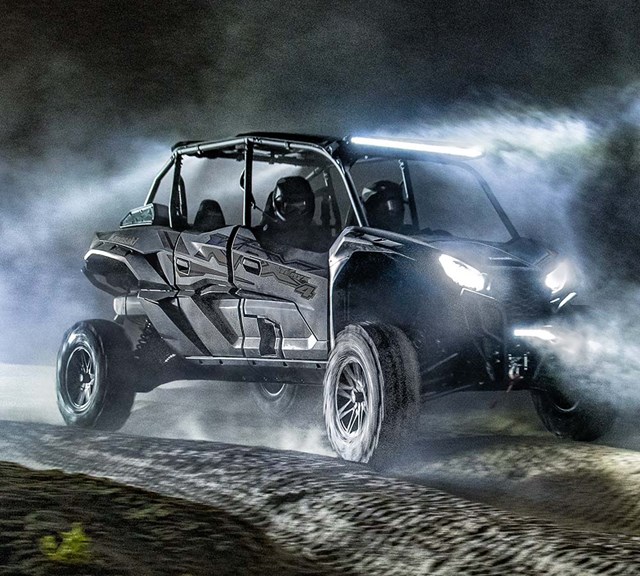 Image of 2025 TERYX KRX4 1000 BLACKOUT EDITION in action