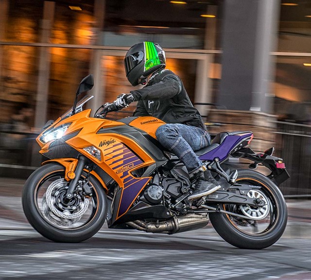 Image of 2025 NINJA 650 in action