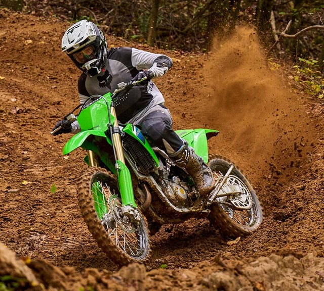 Image of 2026 KX450X in action