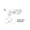 One-Key System Helmet Lock (Ninja 500 & Z500) photo thumbnail 2