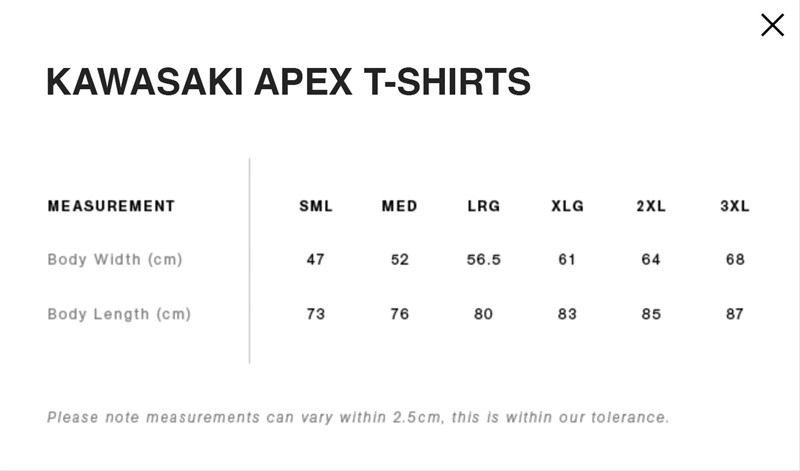 KAWASAKI WHITE APEX T-SHIRT detail photo 3