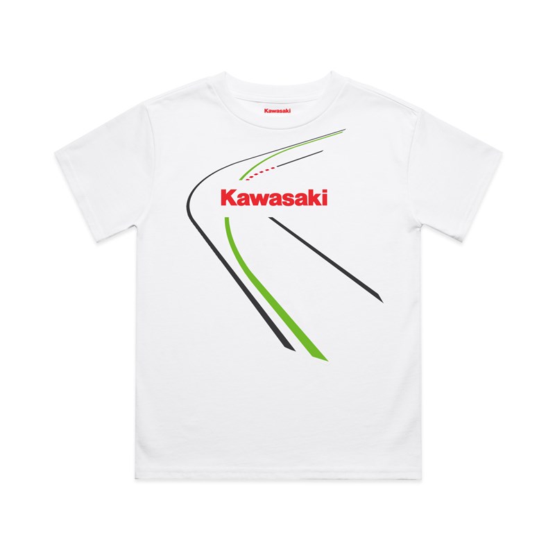 KAWASAKI WHITE APEX KIDS T-SHIRT detail photo 1