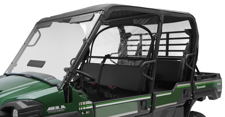 SOFT CAB ENCLOSURE, ROOF AND BACK, BLACK detail photo 2