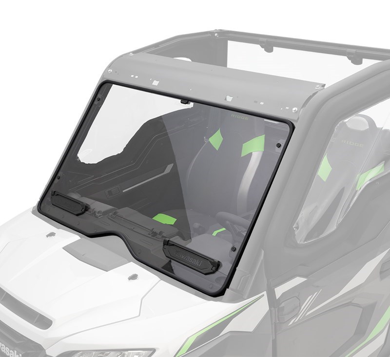 KQR Vented Fixed Windshield, Polycarbonate detail photo 1