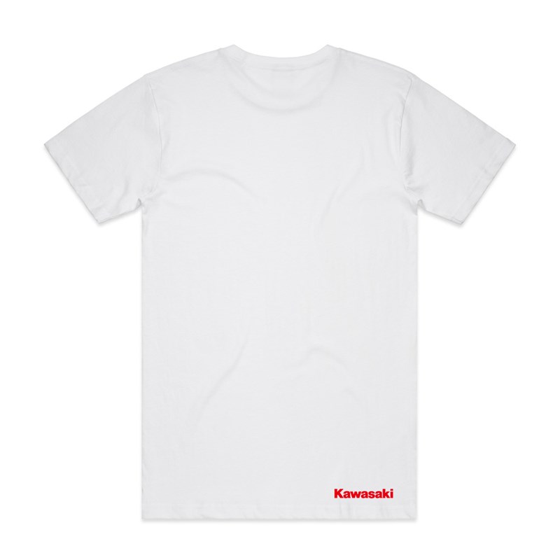 KAWASAKI WHITE BRANDMARK T-SHIRT detail photo 2